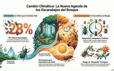 ¿Cómo afecta el cambio climático al calendario de los insectos del bosque?